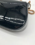 Sam Edelman Black Patent Leather Shoulder Bag