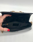 Sam Edelman Black Patent Leather Shoulder Bag