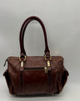 Marino Orlandi Brown Leather Satchel Bag