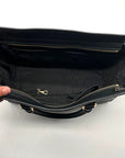 Michael Kors Black Saffiano Leather Selma Convertible Satchel Bag
