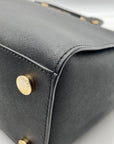 Michael Kors Black Saffiano Leather Selma Convertible Satchel Bag