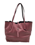 Coach Pink Glittery Polished Pebbled Leather Market Tote Bag And Wallet 12077