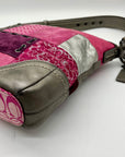 Coach Pink Soho Signature Canvas Patchwork Shoulder Bag F12863