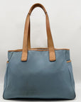 Coach Blue And Tan Fabric Diaper Bag 5975