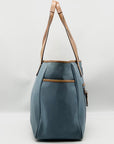 Coach Blue And Tan Fabric Diaper Bag 5975