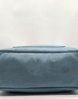 Coach Blue And Tan Fabric Diaper Bag 5975