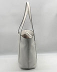 Michael Kors White Pebbled Leather Jest Set Large 2-in-1 Tote Bag and Mini Purse
