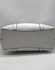 Michael Kors White Pebbled Leather Jest Set Large 2-in-1 Tote Bag and Mini Purse