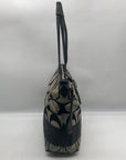 Coach Signature Black Canvas Tote Bag F15112