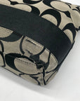 Coach Signature Black Canvas Tote Bag F15112