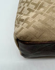 Tommy Hilfiger Tan Monogram Tote Bag