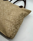 Tommy Hilfiger Tan Monogram Tote Bag