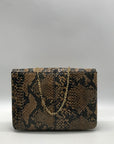 Banana Republic Faux Snakeskin Envelope Shoulder Bag