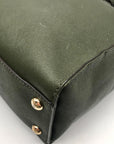 Michael Kors Olive Green Saffiano Leather Hamilton Tote Bag