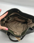 Michael Kors Olive Green Saffiano Leather Hamilton Tote Bag
