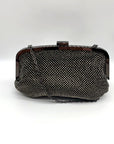 I.N.C. International Concepts Patsy Pewter Diamond Mesh Frame Clutch