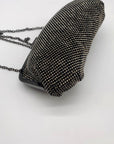 I.N.C. International Concepts Patsy Pewter Diamond Mesh Frame Clutch