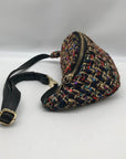 Betsey Johnson Multi-Color Plaid Tweed Fanny Pack