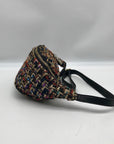 Betsey Johnson Multi-Color Plaid Tweed Fanny Pack
