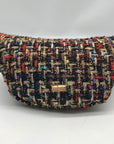 Betsey Johnson Multi-Color Plaid Tweed Fanny Pack