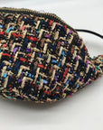 Betsey Johnson Multi-Color Plaid Tweed Fanny Pack