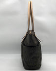 Michael Kors Brown Coated Canvas Jet Set East West Tote Bag