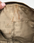 Michael Kors Brown Coated Canvas Jet Set East West Tote Bag