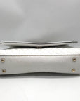 Guess White Quilted Small Betula Convertible Crossbody Bag
