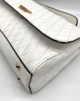 Guess White Quilted Small Betula Convertible Crossbody Bag