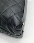 Kate Spade Black Quilted Leather Olivera Emerson Place Satchel