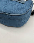 XOXO Blue Quilted Baguette Convertible Crossbody & shoulder Bag