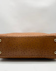 Michael Kors Tan Ostrich Leather Hamilton Tote