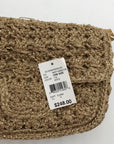 Caterina Bertini Gold Metallic Woven Bag