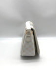 Giani Bernini White Floral Small Saddle Crossbody Bag