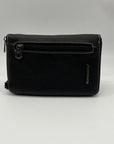 Montana West Black Leather Western Tooled Phone Case Crossbody Wallet