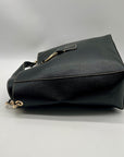 Dooney & Bourke Black Leather Shopper Tote Bag