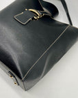 Dooney & Bourke Black Leather Shopper Tote Bag