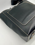 Dooney & Bourke Black Leather Shopper Tote Bag