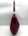 Gianni Chiarini Maroon Hobo Shoulder Bag