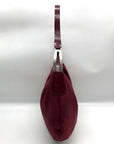 Gianni Chiarini Maroon Hobo Shoulder Bag