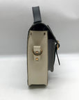 The Cambridge Blue & White Leather Satchel Company Bag