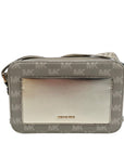 Michael Kors Metallic Gold Fabric Maeve Small East West Pocket bag