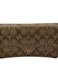 Coach Brown Monogram Coated Canvas Wallet