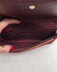 Coach Brown Monogram Coated Canvas Wallet