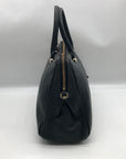 Kate Spade Black Pebbled Leather Charles Street Audrey Satchel Bag