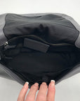 Marc Jacobs Stone Gray Pebbled Leather Recruit Nomad Saddle Bag