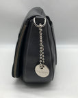 Marc Jacobs Stone Gray Pebbled Leather Recruit Nomad Saddle Bag
