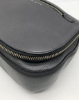 Marc Jacobs Stone Gray Pebbled Leather Recruit Nomad Saddle Bag