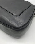 Marc Jacobs Stone Gray Pebbled Leather Recruit Nomad Saddle Bag