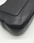 Marc Jacobs Stone Gray Pebbled Leather Recruit Nomad Saddle Bag